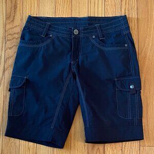 LIKE NEW !! KUHL Splash 11" Seams Shorts Bermuda Cargo Pockets BLACK Size 4